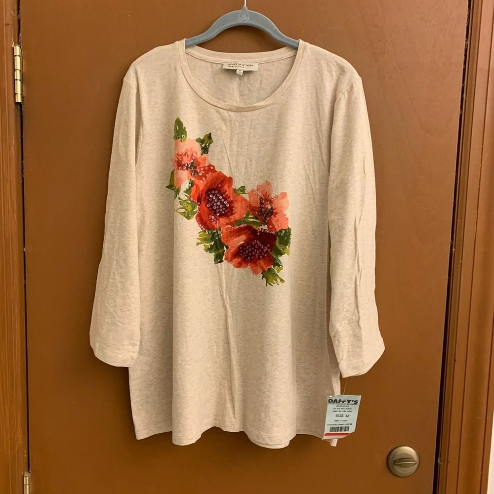 New Jones New York top size 3x